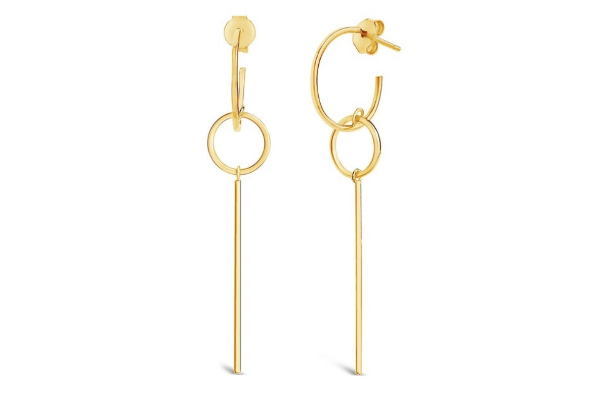 14K Yellow Gold Hoop Earrings from Nordstrom Rack - Was $92.00, Now $32 ...