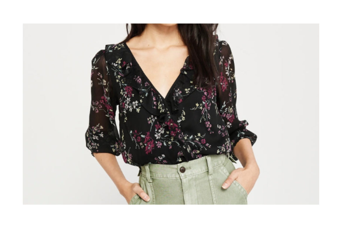 Ruffle Top on Sale from Abercrombie