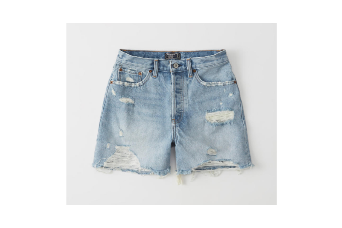 abercrombie fitch mid length shorts