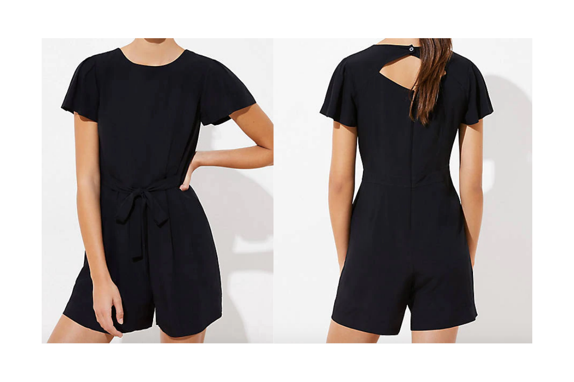 Black Romper on Sale from Loft