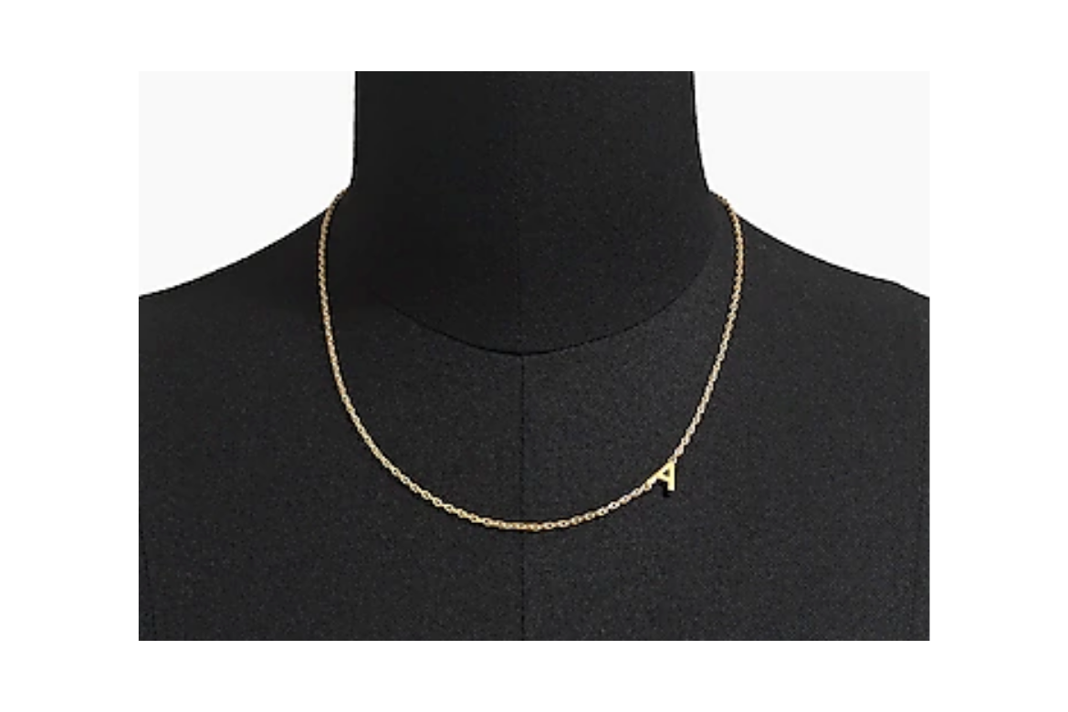Initial Pendant Necklace on Sale from J. Crew Factory