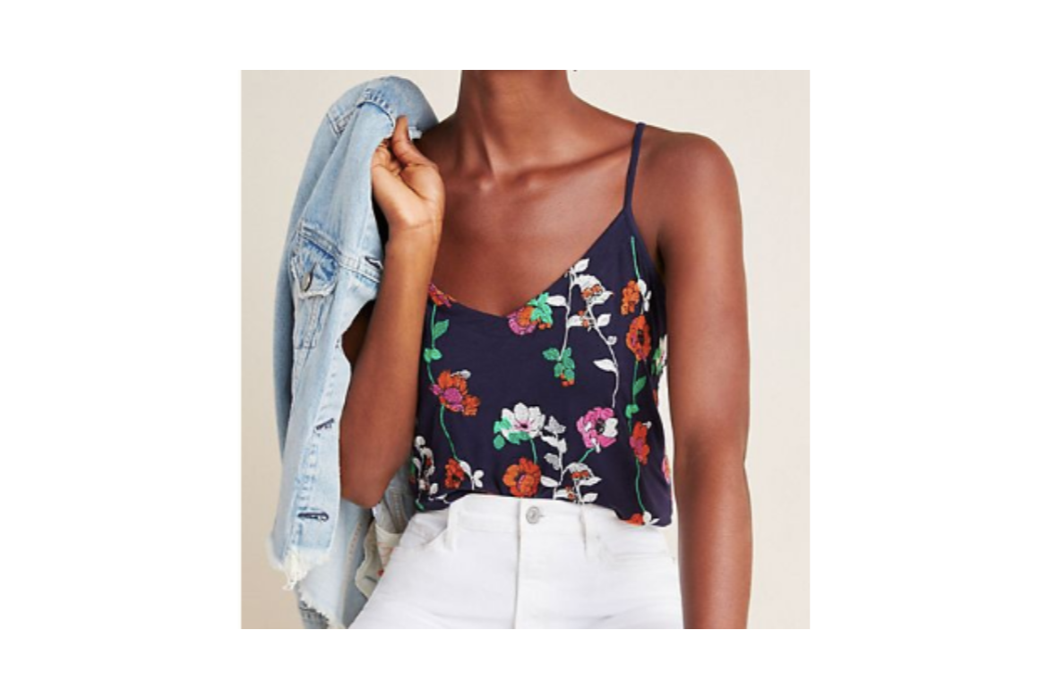 Embroidered Tank on Sale from Anthropologie