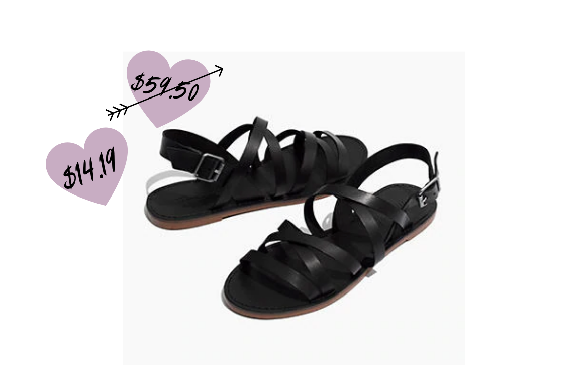 The Boardwalk Multistrap Sandal on Sale from Madewell