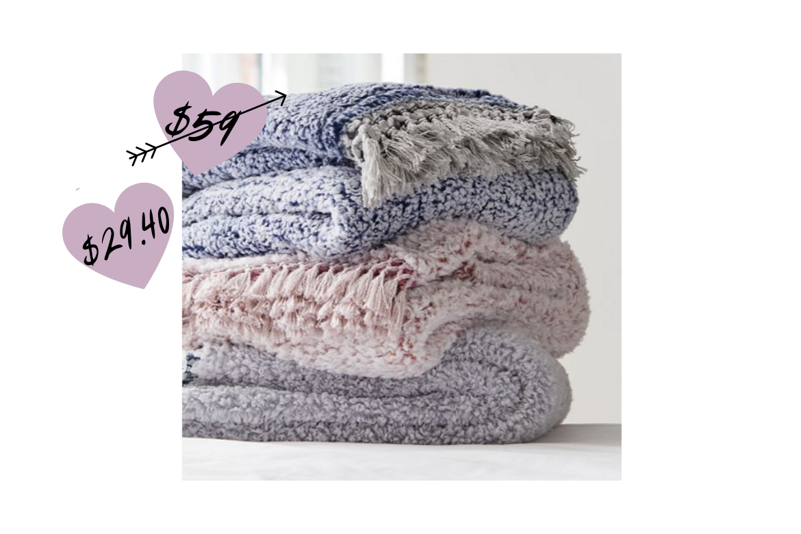 Fleece Throw on Sale from Urban Outfitters