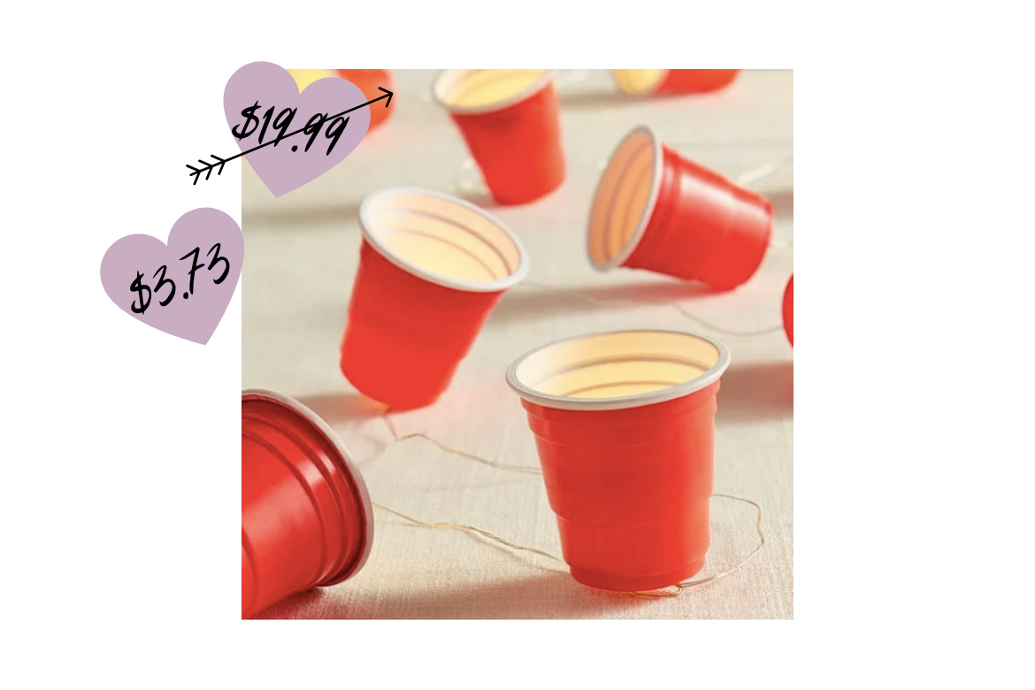 Red Solo Cup Party Lights on Sale from Pier 1