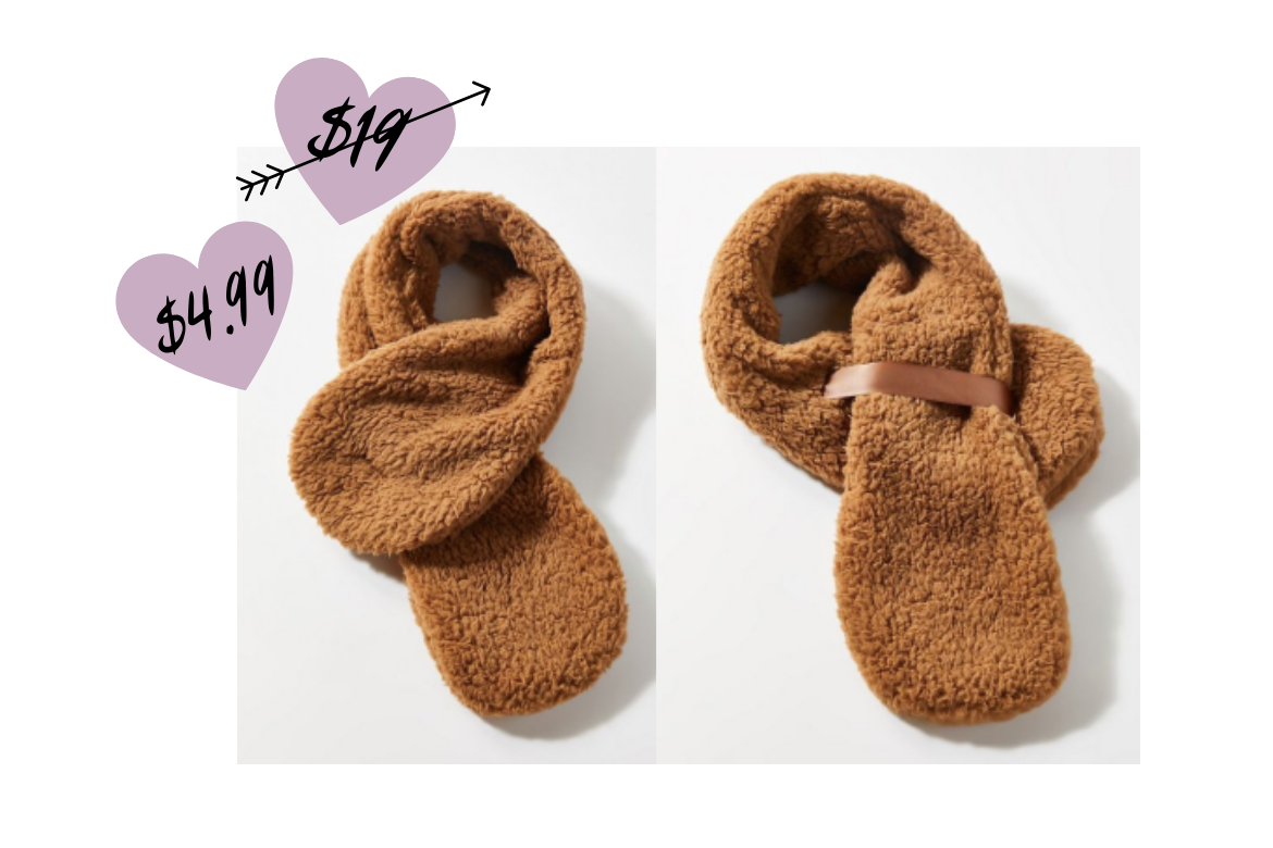 Teddy Stole Scarf on Sale from Urban Outfitters